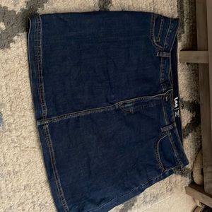 Lee jean skirt, has shorts inside it.